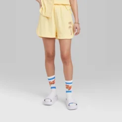 Women's Ascot + Hart Graphic Pull-On Shorts - Yellow