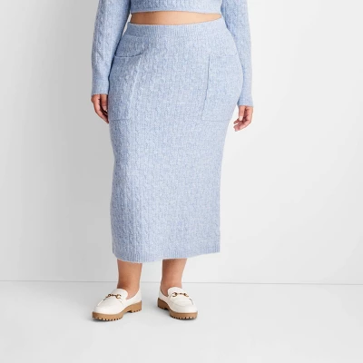 Women's High-Rise Midi Sweater Skirt - Future Collective™ With Reese Blutstein - Image 3