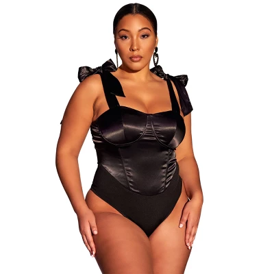Rebdolls Womens Corset Bodysuit - Image 2