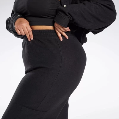 Reebok Classics Reverse Fleece Wide Leg Pants (Plus Size) Womens Athletic Pants - Image 4
