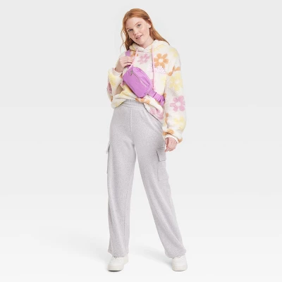 Women's Cargo Graphic Pants - Gray - Image 2