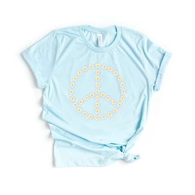 Simply Sage Market Women's Daisy Peace Sign Short Sleeve Graphic Tee - Image 4