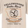 Yellowstone Your Rach Your Rules Montana Logo Crew Neck Short Sleeve Women's Natural T-shirt