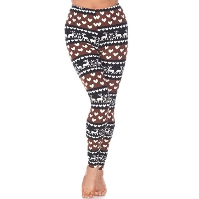 Women's One Size Fits Most Printed Leggings - One Size Fits Most - White Mark - Image 5