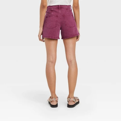 Women's High-Rise A-Line Midi Jean Shorts - Universal Thread™