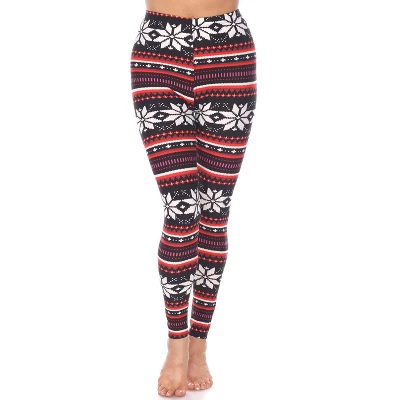 Women's One Size Fits Most Printed Leggings - One Size Fits Most - White Mark - Image 7