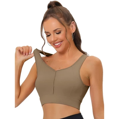 Allegra K Women's High Impact Workout Wirefree With Padded Sports Bra - Image 6