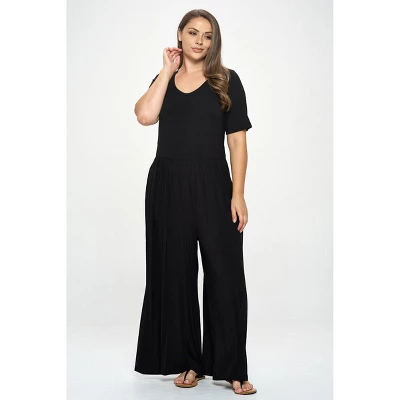WEST K Women's Jana Plus Size Short Sleeve Knit Jumpsuit - Image 4
