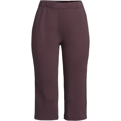 Lands' End Women's Sport Knit High Rise Elastic Waist Pull On Capri Pants - Image 14