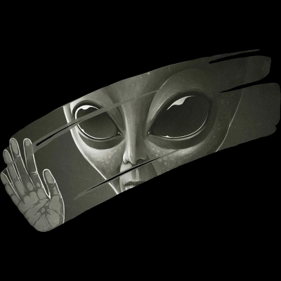 Junior's Design By Humans Alien By Surgeryminor T-Shirt