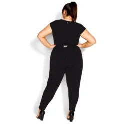Women's Plus Size Evie Jumpsuit - Black | CITY CHIC