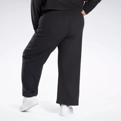 Reebok Classics Reverse Fleece Wide Leg Pants (Plus Size) Womens Athletic Pants - Image 2