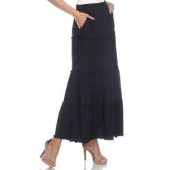Whitemark Tiered Maxi Skirt