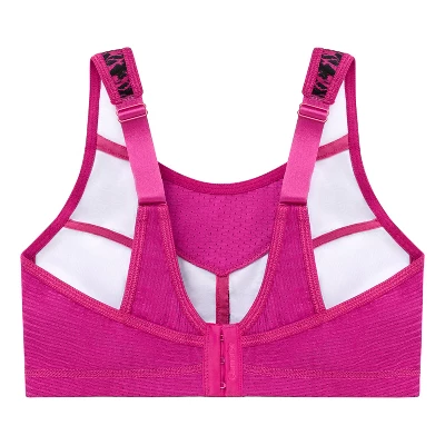 Glamorise Womens No-Bounce Camisole Elite Sports Wirefree Bra 1067 Fuchsia Print - Image 4