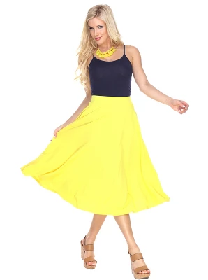 Women's Flared Midi Skirt With Pockets - White Mark - Image 10