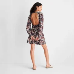 Women's Long Sleeve Satin Mini Dress - Future Collective™ With Reese Blutstein