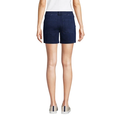Lands' End Women's Mid Rise Starfish Knit 7" Utility Shorts
