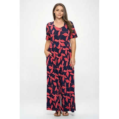 WEST K Women's Jana Plus Size Short Sleeve Knit Jumpsuit - Image 8