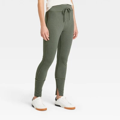 Women's Drawstring High Waisted Lounge Leggings - A New Day™ - Image 3