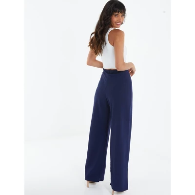 QUIZ Women's 4 Button Palazzo Pant - Image 2