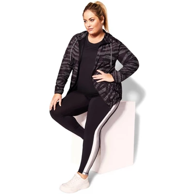 Women's Plus Size Color Block Legging - Pewter | AVENUE - Image 4