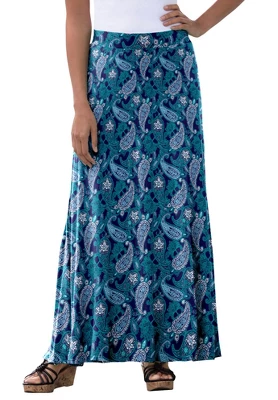 Jessica London Women’s Plus Size Everyday Knit Maxi Skirt - Image 6