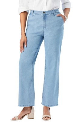 Jessica London Women’s Plus Size Wide Leg Jeans - Image 5