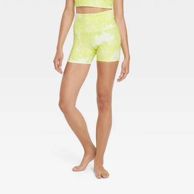 Women's Floral Print High-Rise Bike Shorts 4" - JoyLab™ - Image 3