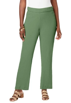 Jessica London Women’s Plus Size Gauze Side-Button Trouser - Image 3