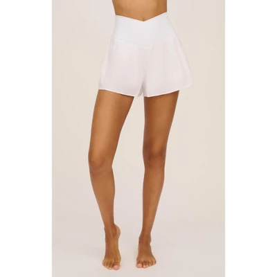 90 Degree By Reflex Womens Woven Crossfire Short With Crossover Waist And Built-in Shorts - Image 5
